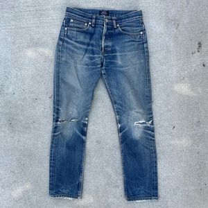 A. P. C. Petit Standard Distressed Jeans